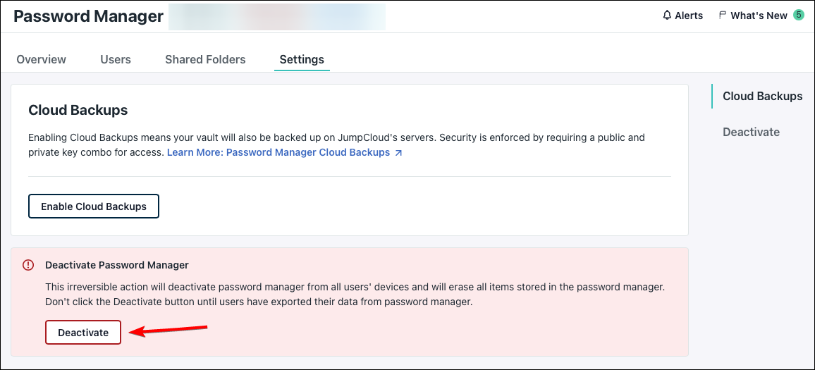deactivate user groups