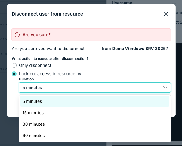 Disconnect options including lock out
