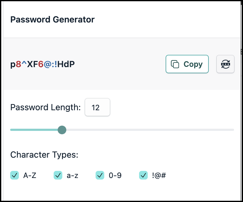 Password Generator in the JumpCloud Go browser extension
